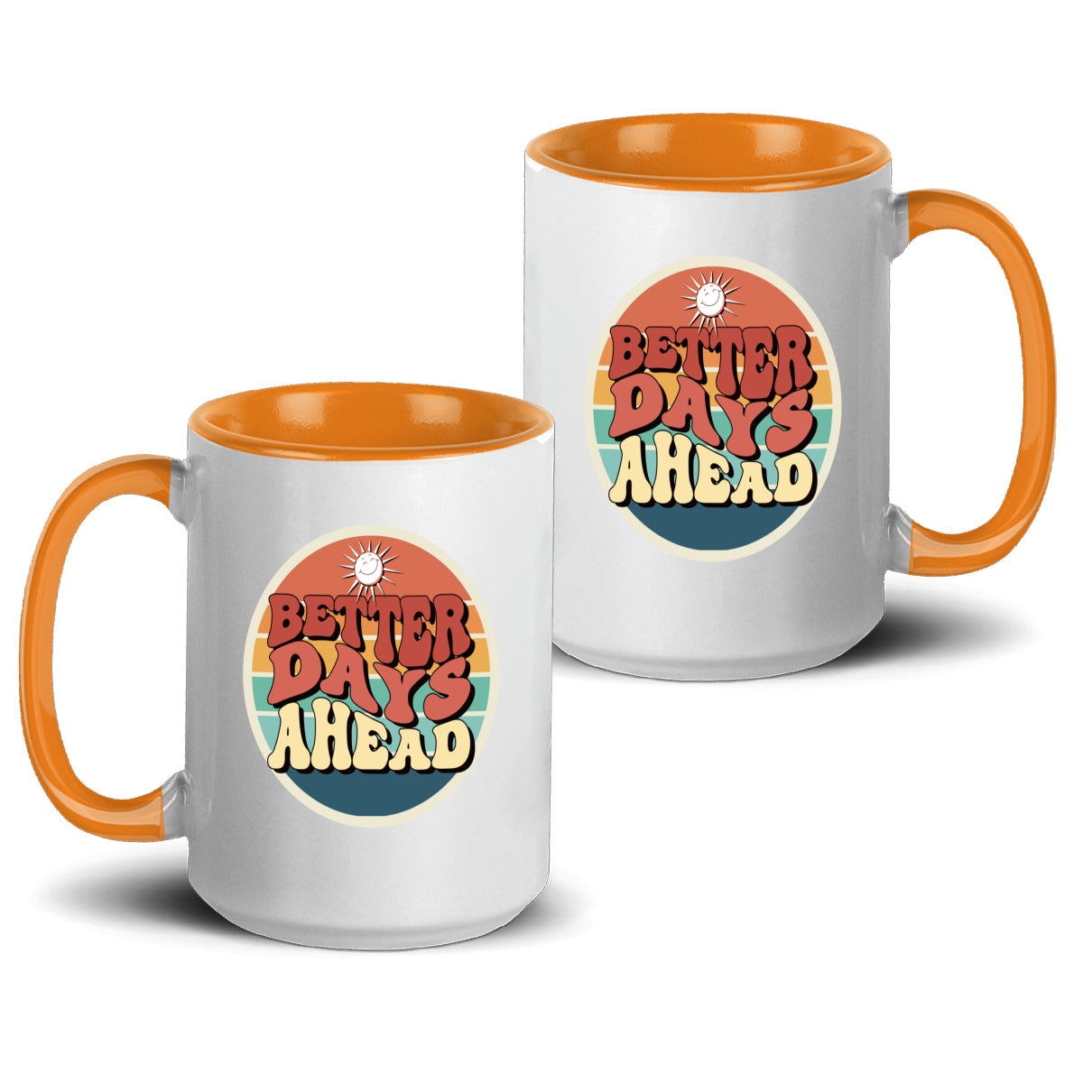 Sip in style with our Better Days Ahead 15oz Accent Mug! Perfect for your favorite beverages! ☕✨