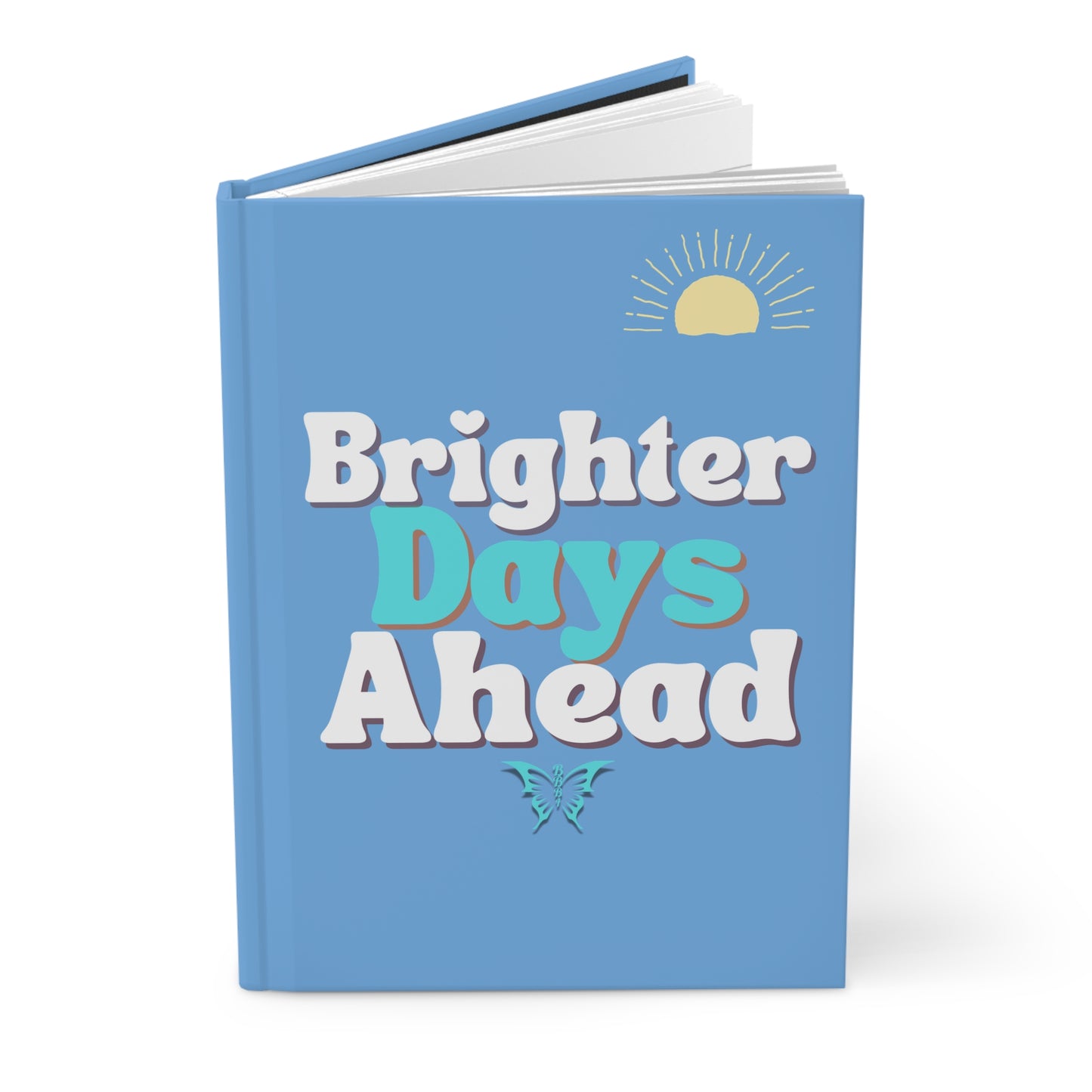 Brighter Days Ahead Hardcover Journal, Recovery Diary Gift for Kids and Teens, Positive Self Care Notebook, Mental Health Tracking Planner,