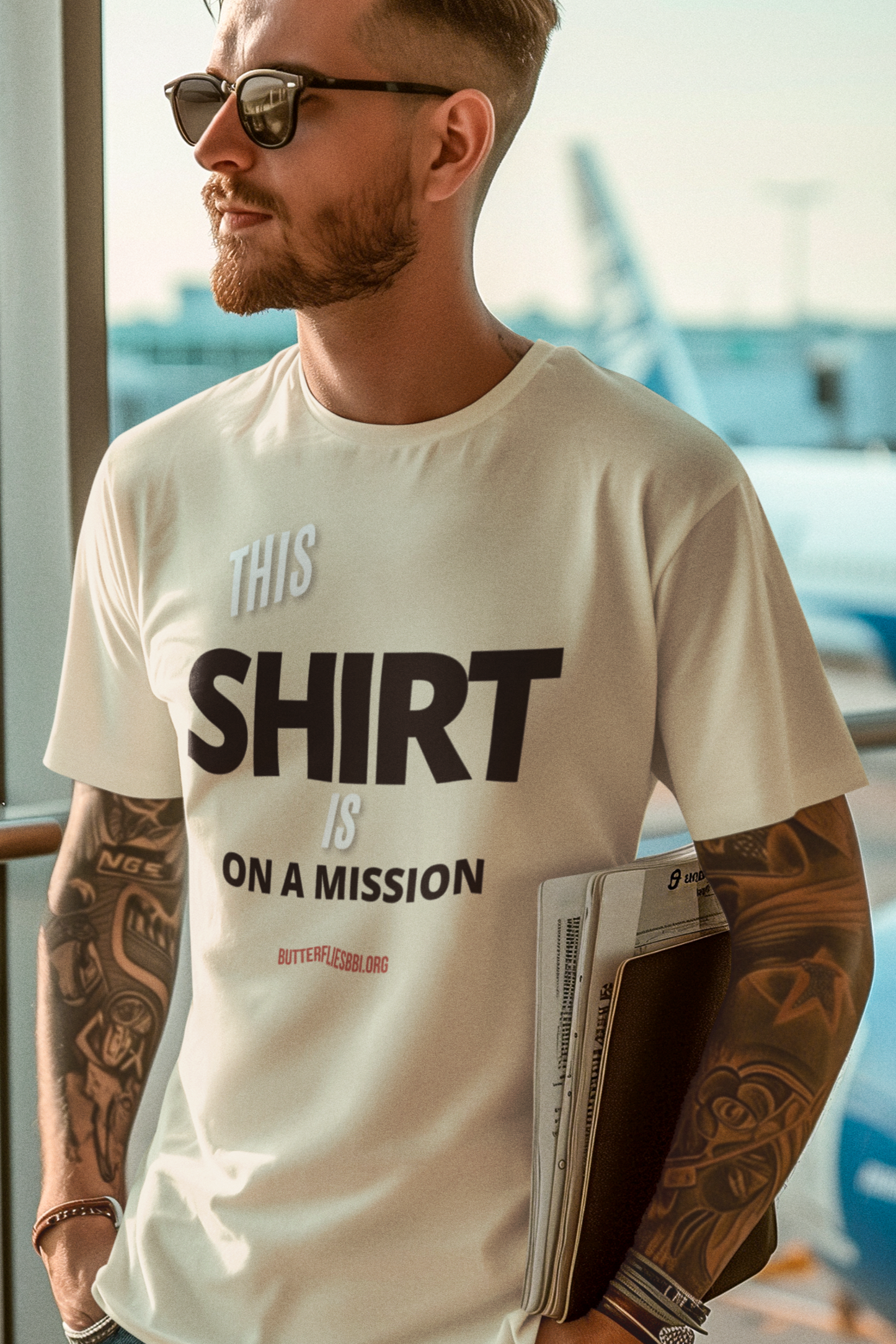 Unisex Heavy Cotton Tee - 'This Shirt on a Mission' | Inspire Change & Help Kids Smile