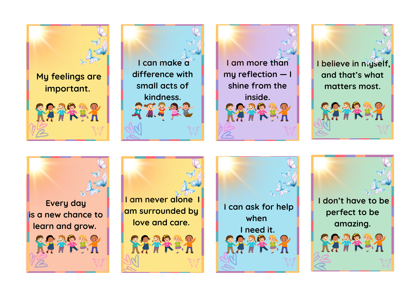 I Am Magic – Kids’ Affirmation Cards (Printable Digital Download)