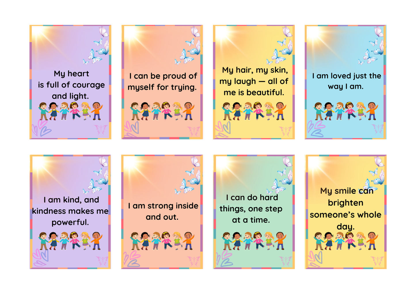 I Am Magic – Kids’ Affirmation Cards (Printable Digital Download)
