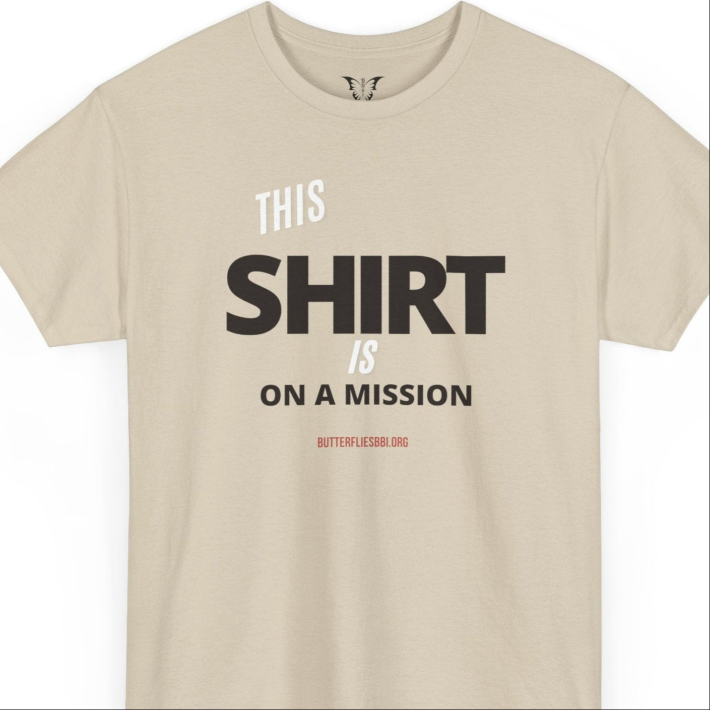 Unisex Heavy Cotton Tee - 'This Shirt on a Mission' | Inspire Change & Help Kids Smile