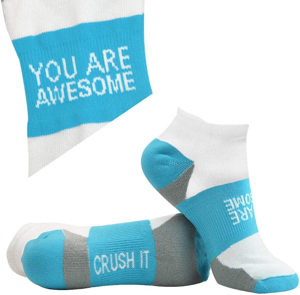 Empower Your Run: Inspirational Women's Low Cut Athletic Socks - Set of 3 Pairs
