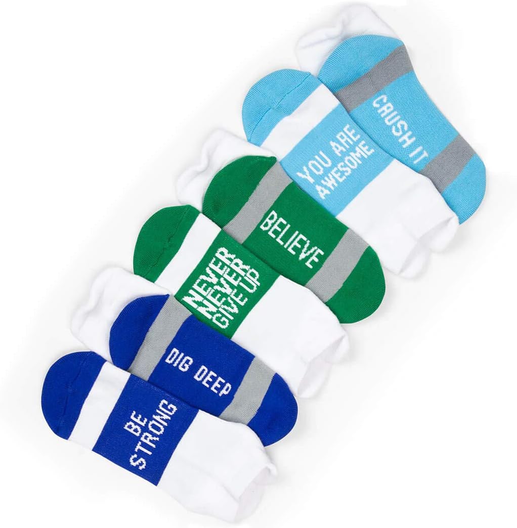 Empower Your Run: Inspirational Women's Low Cut Athletic Socks - Set of 3 Pairs