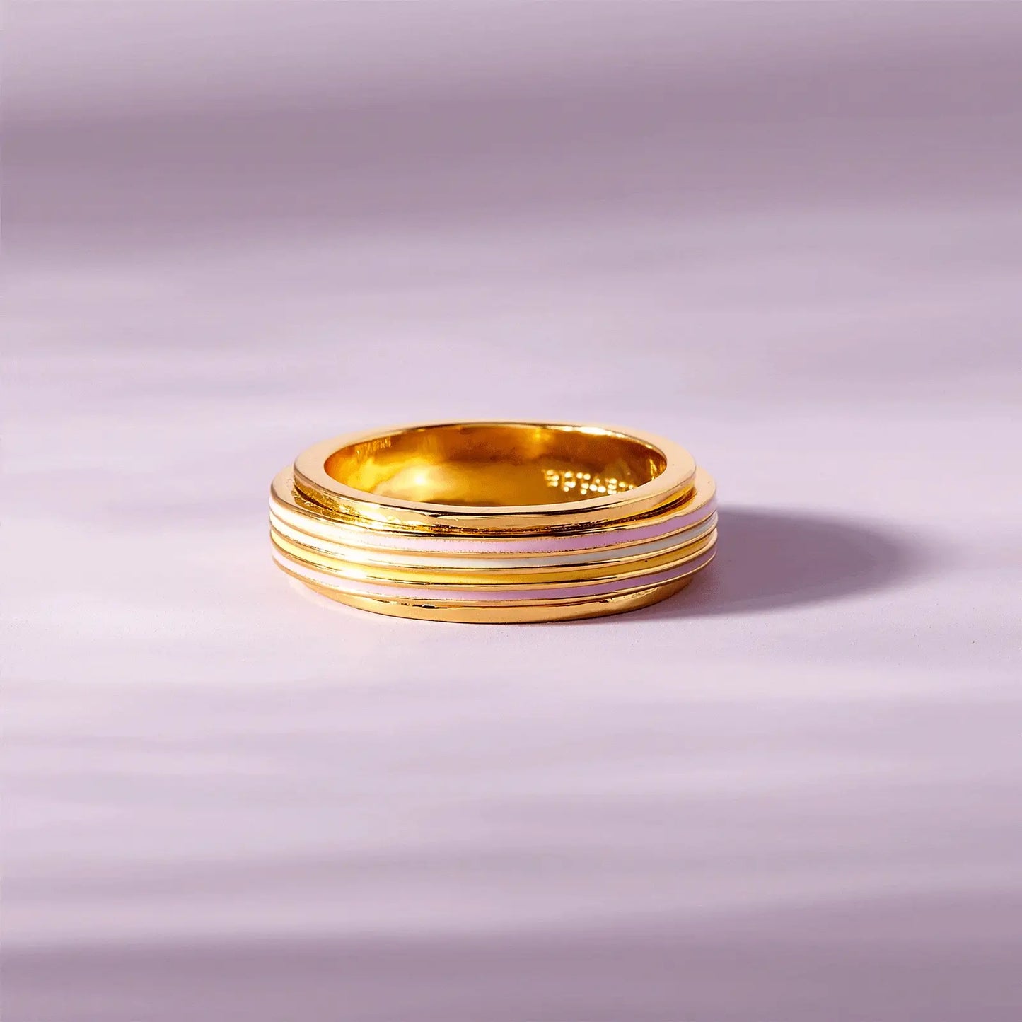Pastel Stripe Fidget Ring for Mental Health Relief