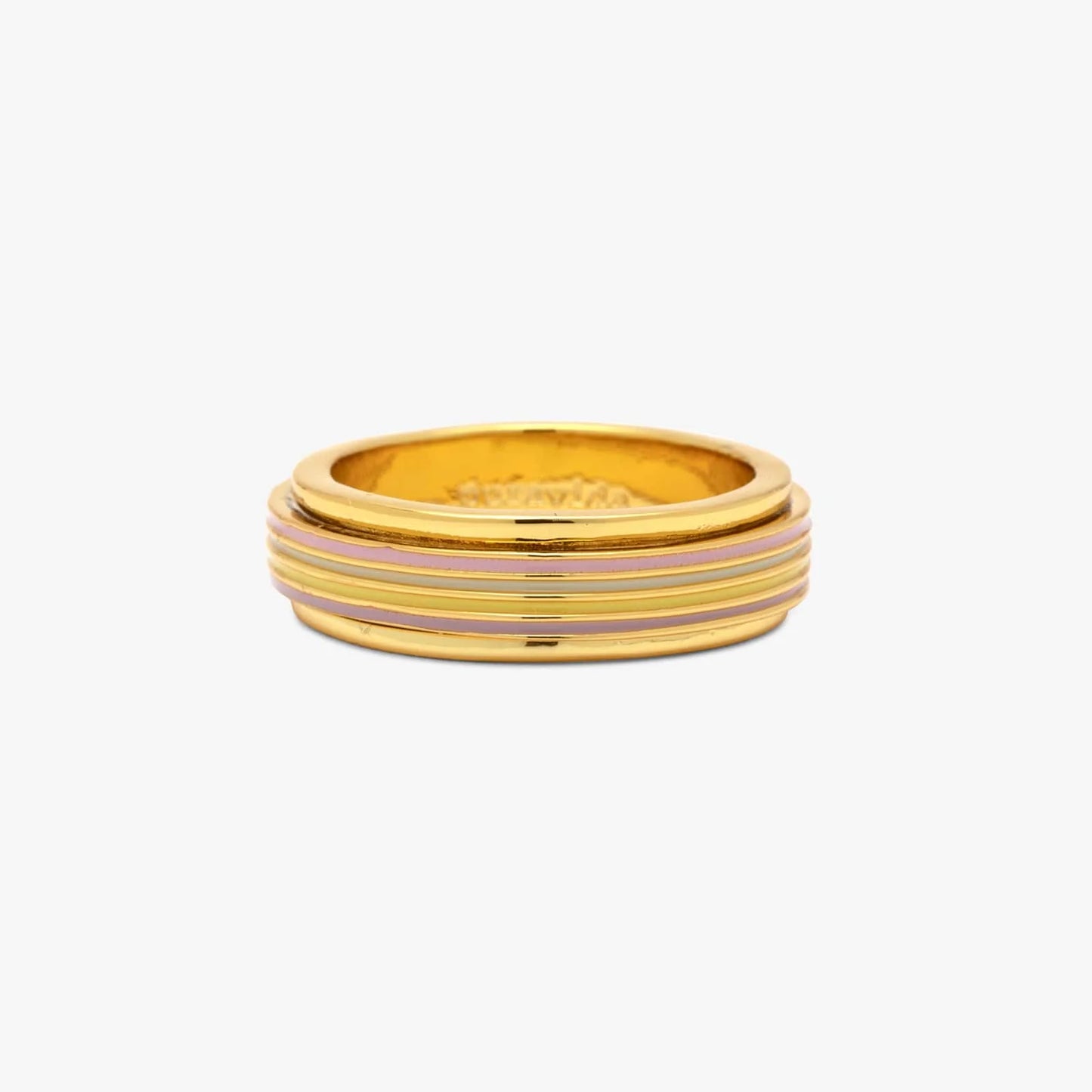 Pastel Stripe Fidget Ring for Mental Health Relief