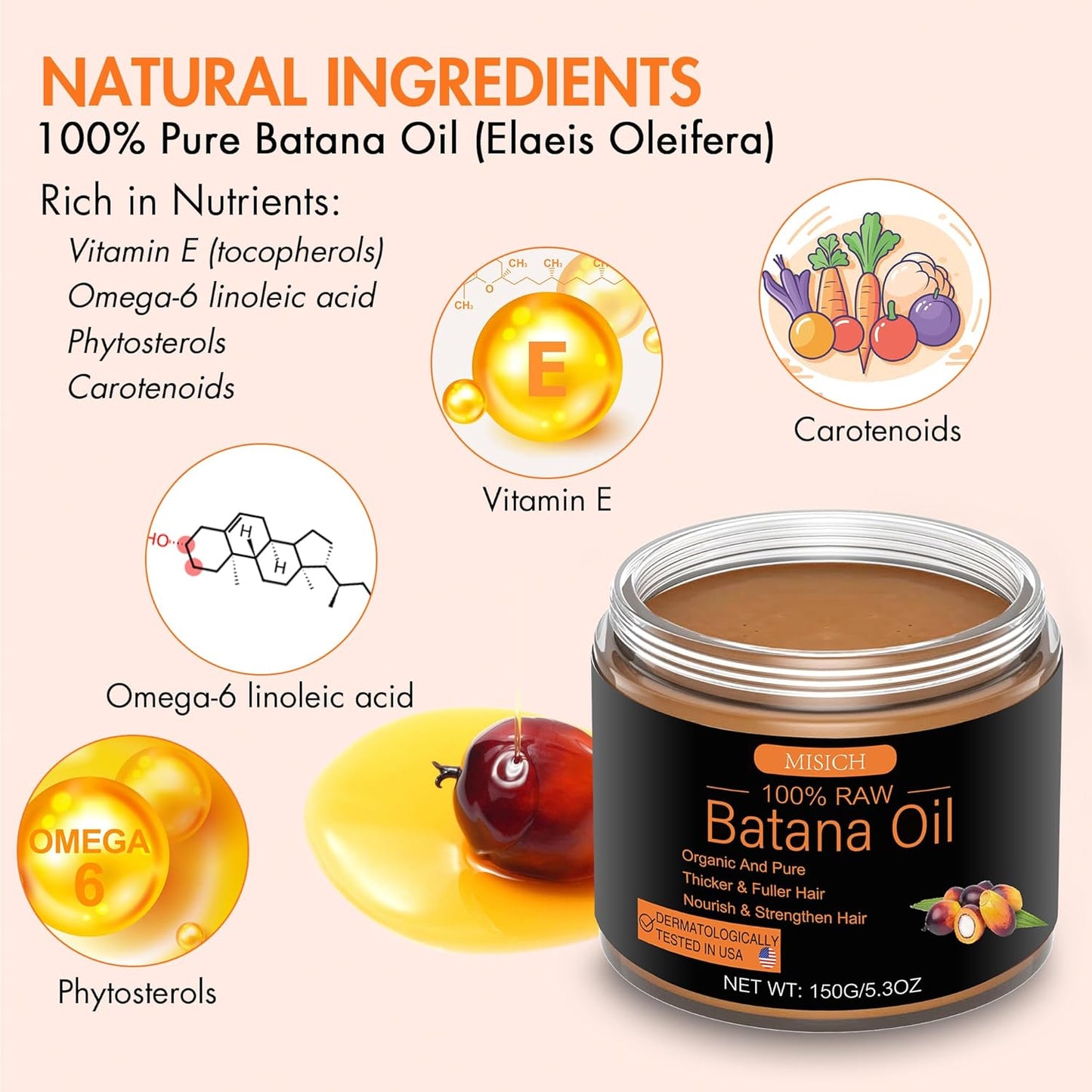 Boost Your Hair Game! 🌿✨ Discover 100% Natural Raw Batana Oil from Honduras for Thick, Gorgeous Locks! Perfect for Men & Women! 💁♀️💁♂️ #HairGrowth #NaturalBeauty