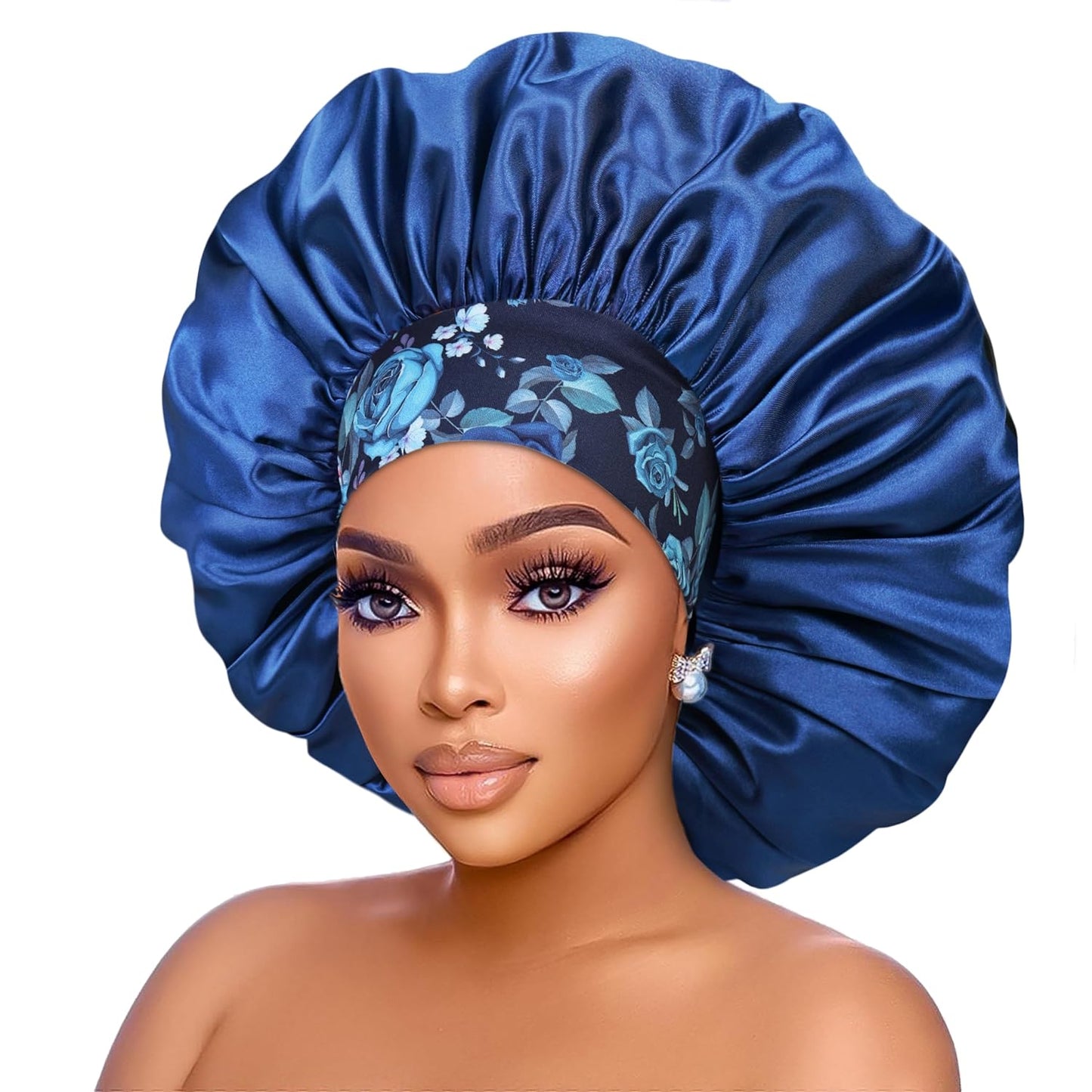 Upgrade your beauty sleep with our 2-Pack Extra Large Silk Satin Bonnets in Blue & Hot Pink! Perfect for luscious locks! 🌙💖 #HairCare #BeautySleep