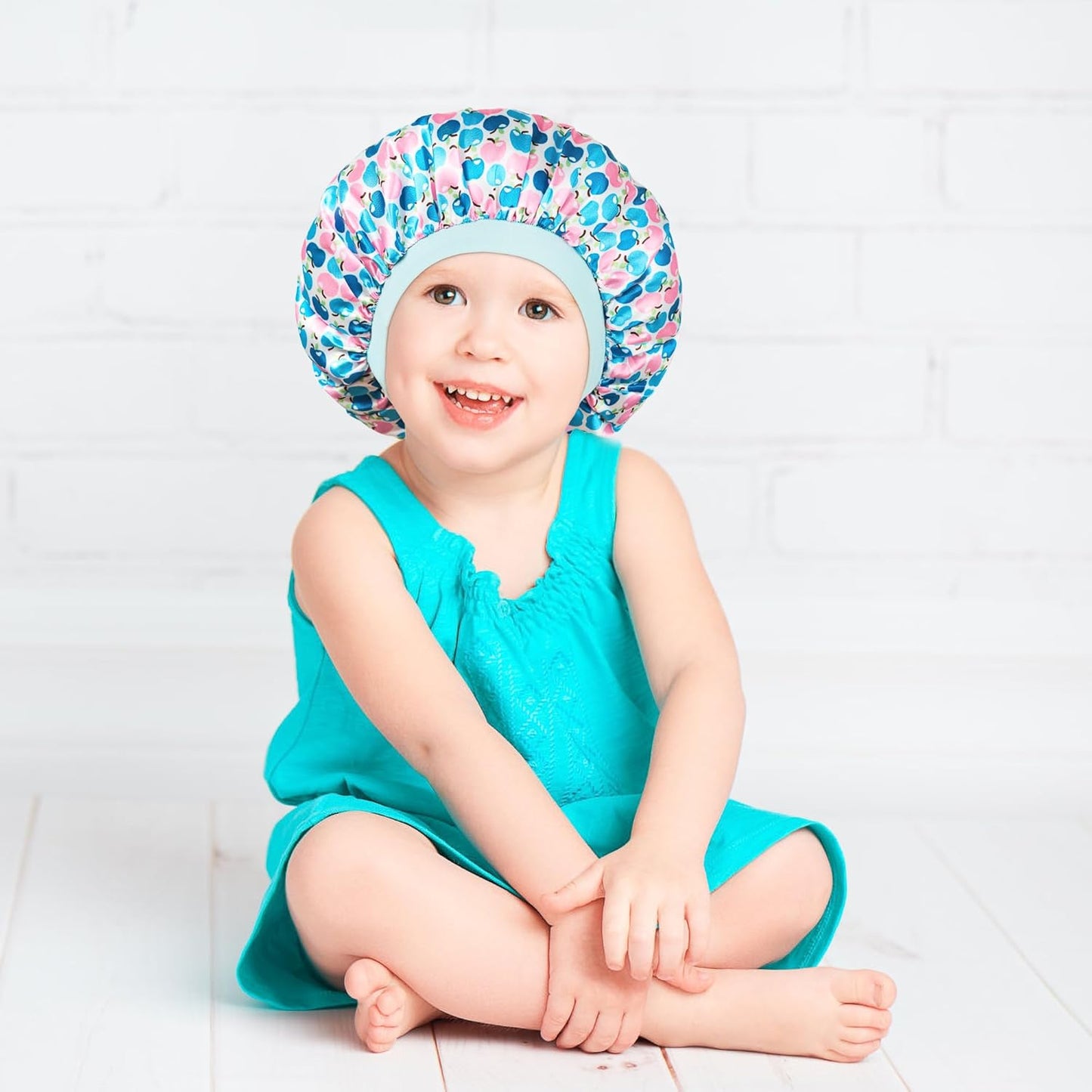 3 Pcs Satin Silk Kids Bonnets - Soft Sleep Caps for Girls with Wide Band for Comfortable Nighttime Wear