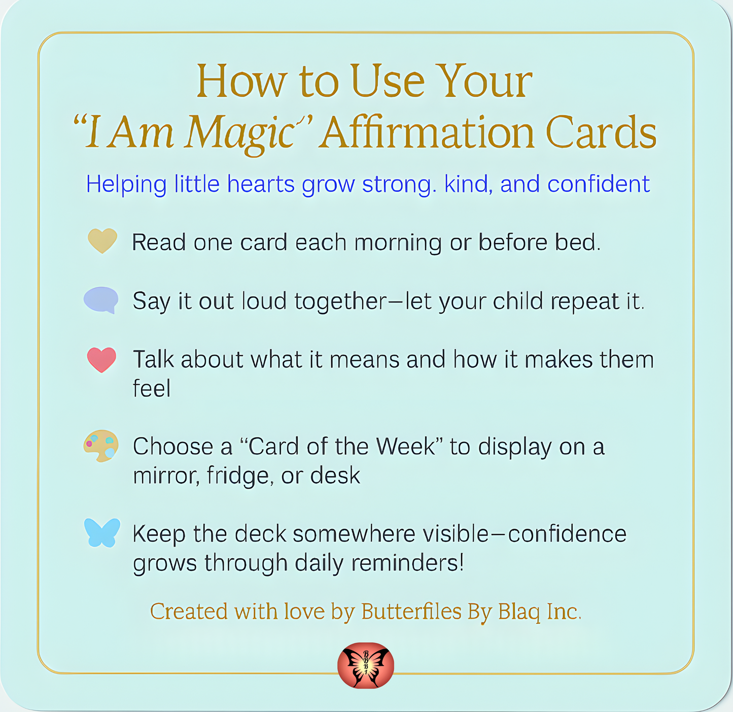 I Am Magic – Kids’ Affirmation Cards (Printable Digital Download)