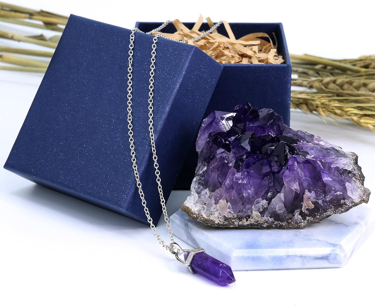 Natural Raw Amethyst Geode - Stunning Purple Crystals and Clusters (0.2 Lb)