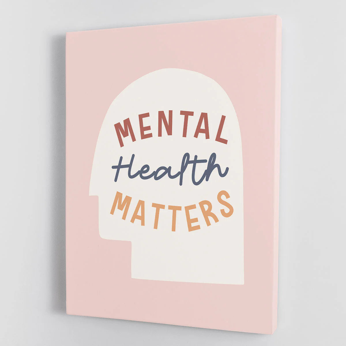 Show You Care: Mental Health Matters Canvas Print or Poster! 🧠💚