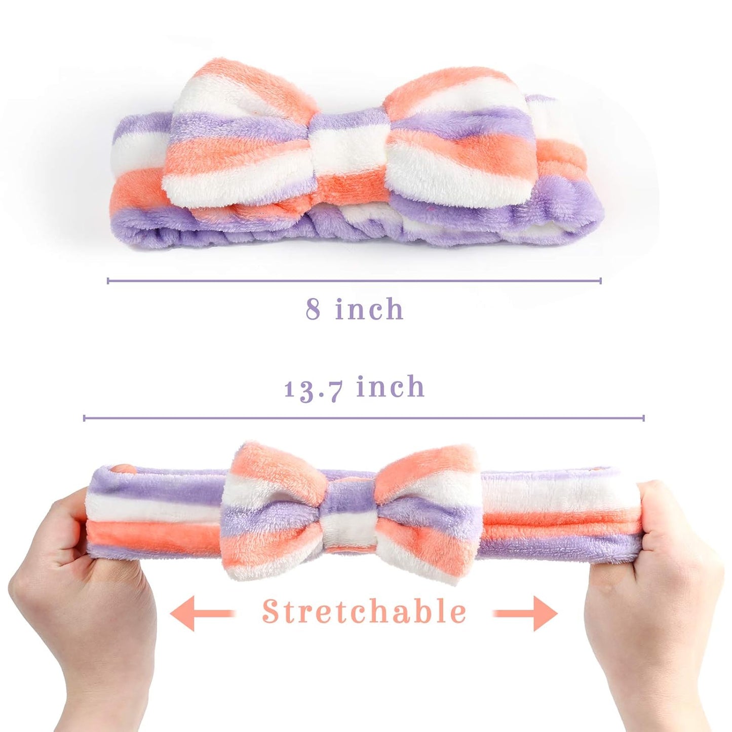 8-Pack Spa Headbands for Women & Girls - Perfect for Makeup, Face Washing, and Spa Days!