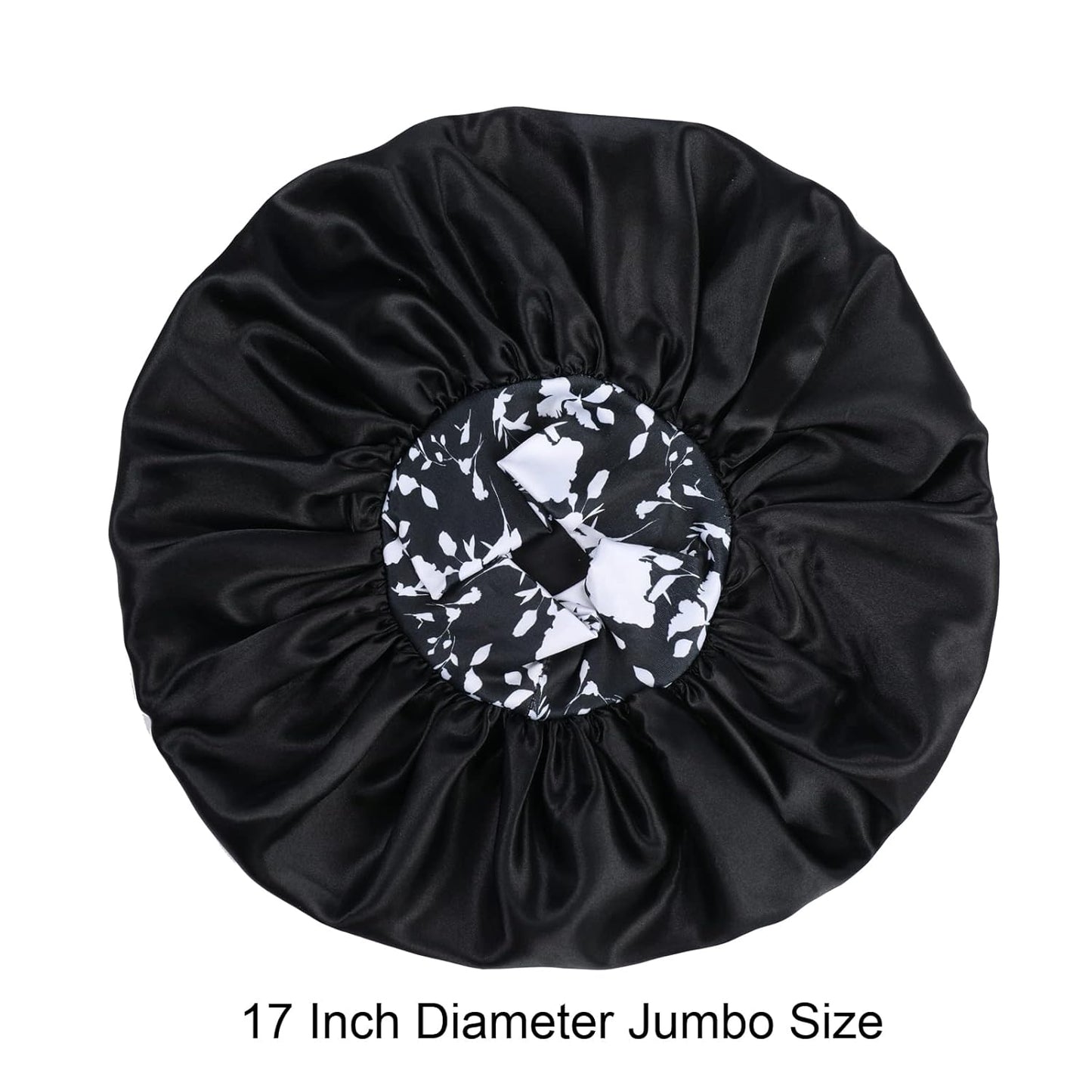 Upgrade your beauty sleep with our 2-Pack Extra Large Silk Satin Bonnets! 🌙💖 Perfect for braids and curls, featuring a comfy flower band. Available in chic black & teal! #HairCare #BeautyEssentials #SatinBonnets