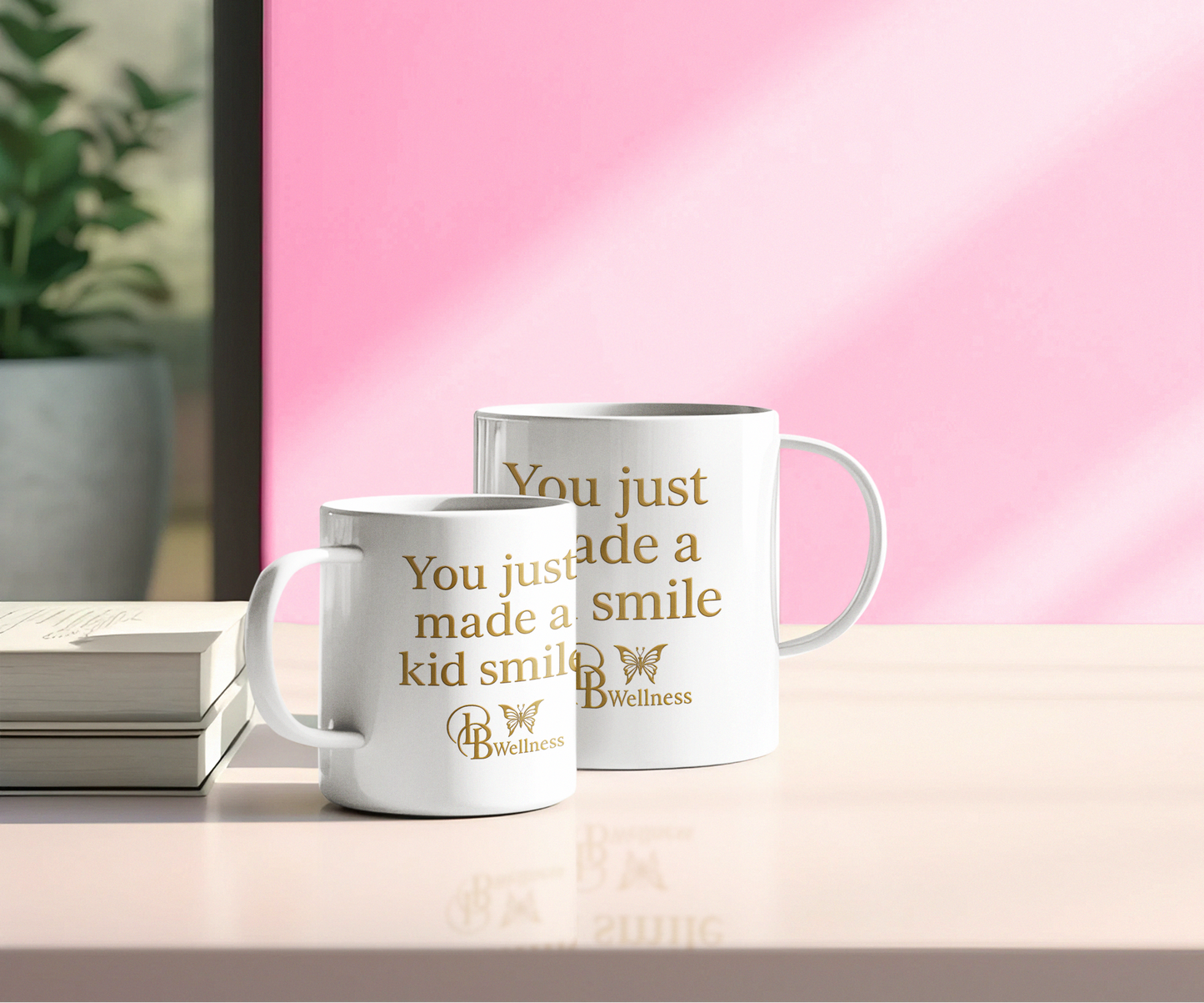 White glossy "You Just Made a Kid Smile” – Mission Wellness Mug